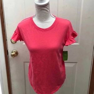 NWT! Kate Spade Ruffle Tee Size XS